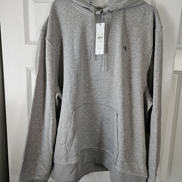 Calvin Klein Light Gray Men's Hoodie - Picture 1 of 2
